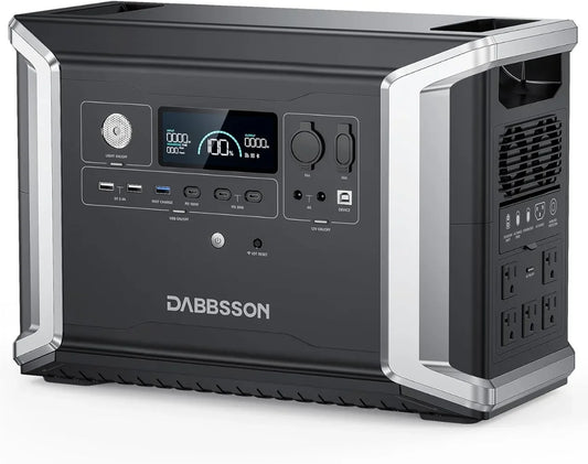 Portable Power Station DBS2300, 2330Wh EV Semi-solid State LiFePO4 Home Battery Backup, Max 8330Wh, 5×2200W AC Outlets
