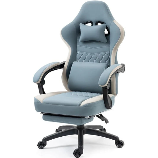Gaming Chair Breathable Fabric Computer Chair with Pocket Spring Cushion, Comfortable Office Chair with Gel Pad and Storage Bag