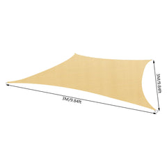 Outdoor Square Sun Shade Sail  Courtyards Lawns Gardens Swimming Pools Barbecue Areas Ponds Backyards Parks Camping & Hiking