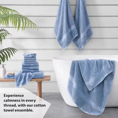 16 Piece Bath Towels - 100% Cotton Towels for Bathroom, Premium Quality Hotel Towels, Highly Soft & Absorbent
