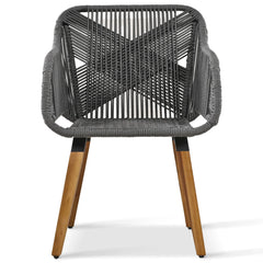 5 Pieces Outdoor Patio Furniture Set Wicker Bar Table with 2 Bistro Conversation Set With Single Chairs and Stools for Balcony