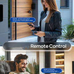 Blacksmith Keyless Smart Door Lock Smart Deadbolt with App Control & Fingerprint & 2 Keys Electronic Door Lock for Home Office