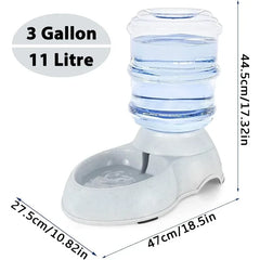 Pet Water Dispenser Station for Large Dogs and Cats,3 Gallon/11L Gravity Automatic Feeder, Cat Dog Water Fountain