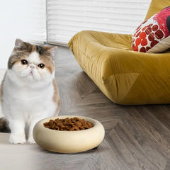 6.1 Inch Cat Bowl, 7 Ounces Ceramic Cat Food Bowl, Relieve Whisker Fatigue Cat Bowl, Anti-Vomiting, Protect Spine