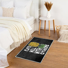 Cartoon Pineapple Pattern Entrance Doormat Comfortable Non-slip Bathroom Floor Mats Home Decor Kitchen Rugs Welcome Door Mat