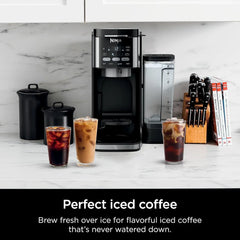 Coffee Machine, Hot and Iced Coffee Maker Compatible with K-Cup Pods, 12 Cup Single Serve Coffee Maker with Paper Filter, CFP101