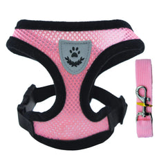 Cat Dog Harness With Lead Leash Kitten Puppy Outdoor Walking Collar Harness Adjustable Vest For Small Medium Pet Accessories Dog
