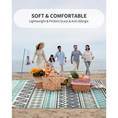 Outdoor Rug Carpet Waterproof-Patio Rug Mat 5x8 Reversible RV Camping Rug Picnic Mat Plastic Straw Outside