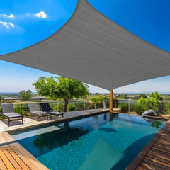Sun Shade Sail 20'X30' Curved Edge Outdoor Shade Canopy Mocha Breathable 95% UV Block Shade Cloth for Patio Garden Backyard (We