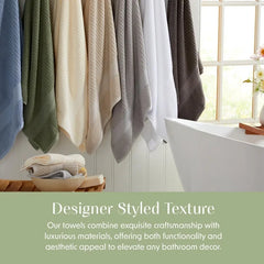 100% Cotton Bath Towel Set | 6 Piece Set | Absorbent & Quick-Dry Bath Towels