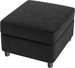 Storage Modular Sectional Sofa Sleeper with USB Charger, Convertible Couch Bed with Ottomans