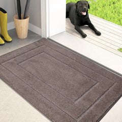 Dirt Trapper Door Mat 34" X 59", Non-Slip/Skid Machine Washable Entryway Area Rug, Dog Doormat, Super Absorbent Welcome