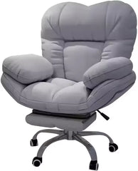 Dark Gray Recliner Gaming Chair - Home Office Desk Chair with Lift, Comfortable Armchair for Living Room & Bedroom