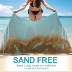 6 Packs Oversized Cotton Turkish Beach Towels Set Bulk 74"x38" Extra Large Sand Free Quick Dry Clearance Swim Bath Camping Pool