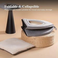 Soft Cat House Tent Indoor Pet Bed 2-in-1 Removable Pillow Cozy Cave Small Dogs and Cats