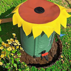 52 Gallon Rain Barrel Collapsible PVC Rain Collection System with Three Spigots Water Storage Tank Water Barrel Collector