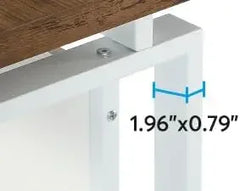 Conference Table with Splicing Board, Meeting Tables for Home Office, Business Training Seminar Table with Stylish Metal Legs