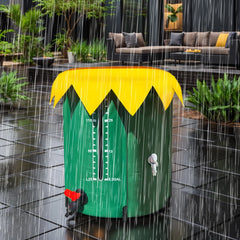 52 Gallon Rain Barrel Collapsible PVC Rain Collection System with Three Spigots Water Storage Tank Water Barrel Collector