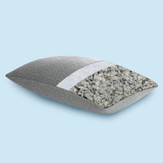 Adjustable Memory Foam Pillows Set of 2 Cool Gel Lavender Infusion Side Back Stomach Sleepers Machine Washable Cover