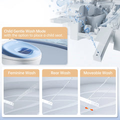 Power Flush Comfort Height Smart Toilet with Built-In Bidet, ADA Compliant N111-1