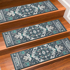 Carpet Stair Treads Non Slip for Wooden Steps, 30inch X 8inch Staircase Step Treads Indoor for Dogs, Reusable Stair Carpet