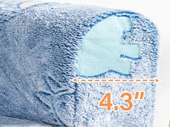 Cloud-Like Comfy Printed Kids Sofa Toddler Reading Chair with Washable Cover Carrying Handle
