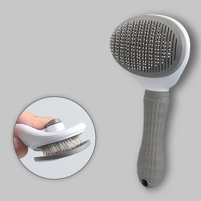 Stainless Steel Hair Remover Brush for Dogs and Cats, Non-slip Beauty Brush, Dog Grooming Equipment, Pet Hair Removal Comb Combs