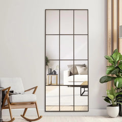Windowpane Mirror Full Length 71"x30" Wall Mounted Art Pane Mirror Farmhouse Decorative Floor Mirror Leaning Hanging Wall