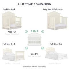 Features 3 Mattress Height Settings, Sturdy And Spacious Baby Crib