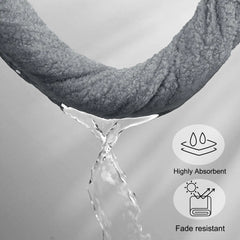 Bath Towel Set 27 x 54 Soft 100% Combed Cotton 600 GSM Luxury Towels 4 Gray
