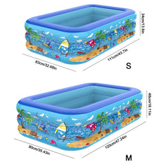 Inflatable Swimming Pool Large Family Pools 120cm Rectangle Framed Children Swimming Pool Summer Outdoor Kids Baby Bathtub Toys