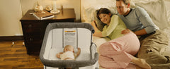 Baby Bassinet Bedside Bassinet, Baby Cradle with Machine-Washable Sheets, Four-Sided Breathable Mesh, 6 Height Adjustable