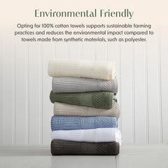 100% Cotton Bath Towel Set | 6 Piece Set | Absorbent & Quick-Dry Bath Towels