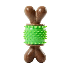 Spiky Bone Dog Toy Pet Teething Chew Toys Sturdy Toothbrush Stick Teeth Cleaning Brush Treat Dispensing Aggressive Chewers Tough