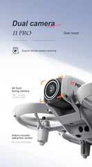 i1 PRO Mini Drone 8K HD Dual Camera Aerial Obstacle Avoidance Optical Flow Hover Avoidance Four-Axis RC Drone 10000M For Xiaomi