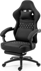 Gaming Chair Breathable Fabric Computer Chair with Pocket Spring Cushion, Comfortable Office Chair with Gel Pad and Storage Bag