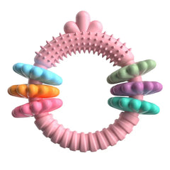 Chew Rings For Dogs Heavy Duty Strong Tough Chew Toy Rubber Puppy Teething Ring For Medium & Large Breed Aggressive Chewers