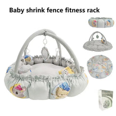 Toddler Play Mat Activity Gym 5-In-1 Toddler Activity Gym Center With Toys Enlarged Thick Fence Plush Play Blanket For Kids