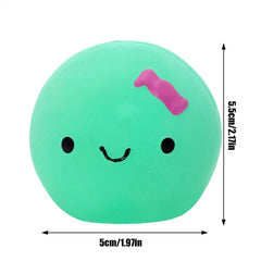 Egg Ball Dog Toy Soft Latex Rubber Animal Interactive Fetch Ball Cute Egg Doll Shape Four-color Squeaky Egg Dog Ball For Small