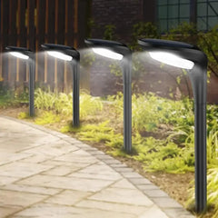 Solar LED Pathway Lights 4 Pack Waterproof Landscape Lighting Garden Decor Walkway 150 Lumen High Efficiency IP65 Modern Design