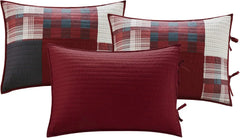 Woolrich Daybed Cover Set - Cabin Lifestyle, Patchwork With Moose Design All Season, Lightweight And Breathable Cozy Bedding