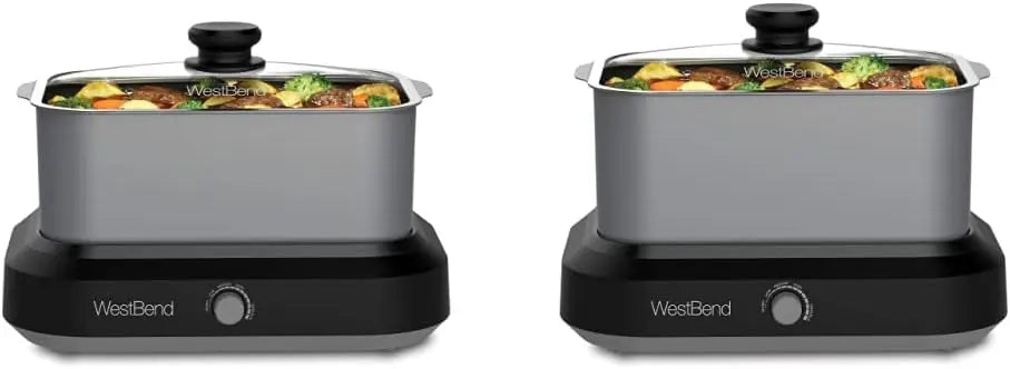 5-Quart and 6-Quart Slow Cookers with Griddle Base