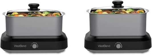 5-Quart and 6-Quart Slow Cookers with Griddle Base