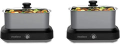 5-Quart and 6-Quart Slow Cookers with Griddle Base