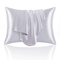 2Pcs Satin Pillow Case for Hair Skin Silk Satin Pillowcase 50x70cm Pillowcases Set Silky Pillow Cover with hidden zipper closure