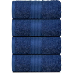 4 Pack Large Bath Towels (100% Cotton, 27x54 Inches) Plush Bath Towels - Luxurious, Dries Quickly, Super Absorbent
