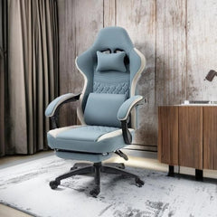 Gaming Chair Breathable Fabric Computer Chair with Pocket Spring Cushion, Comfortable Office Chair with Gel Pad and Storage Bag