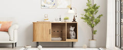 Cat Litter Box Enclosure with Cat Scratch Pad, 37.4" Litter Box Enclosure Furniture Hidden Litter Box, Modern Indoor Cat House