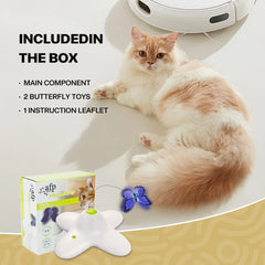 Cat Toy Flutter Bug Interactive Electronic Cat Stimulating Toy Interactive Butterfly Flutter Bug Cat Automatic Toys