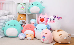 MorisMos 16" Large Axolotl Plush Toy Throw Pillow - Stuffed Animals Toy Giant Soft Hug Squishy and Cuddly Salamander Plushie